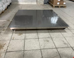 باسکول تمام استیل یک تن 100در 100 چهار سنسور توزین 