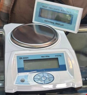 ترازو زرگری and دقت یکصدم ek600