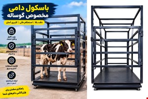 باسکول دامکش گوساله 3 تن ۳۰۰۰کیلوگرم ابعاد۲در۱با قفس